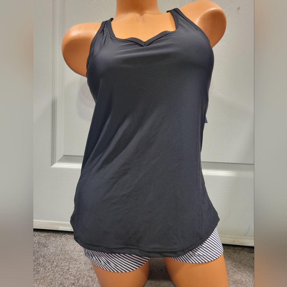 NWT Woman's Yonique Tankini Swimsuit Size Small